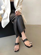 LBSFY  - Fashion Women Sandals Slides Mules Shoes Thin High Heels Party Pumps Slip On Office Dress Slippers Size 35-39 Black Silver Bow